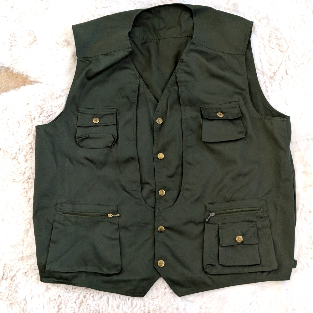 Men's Green Utility Vest